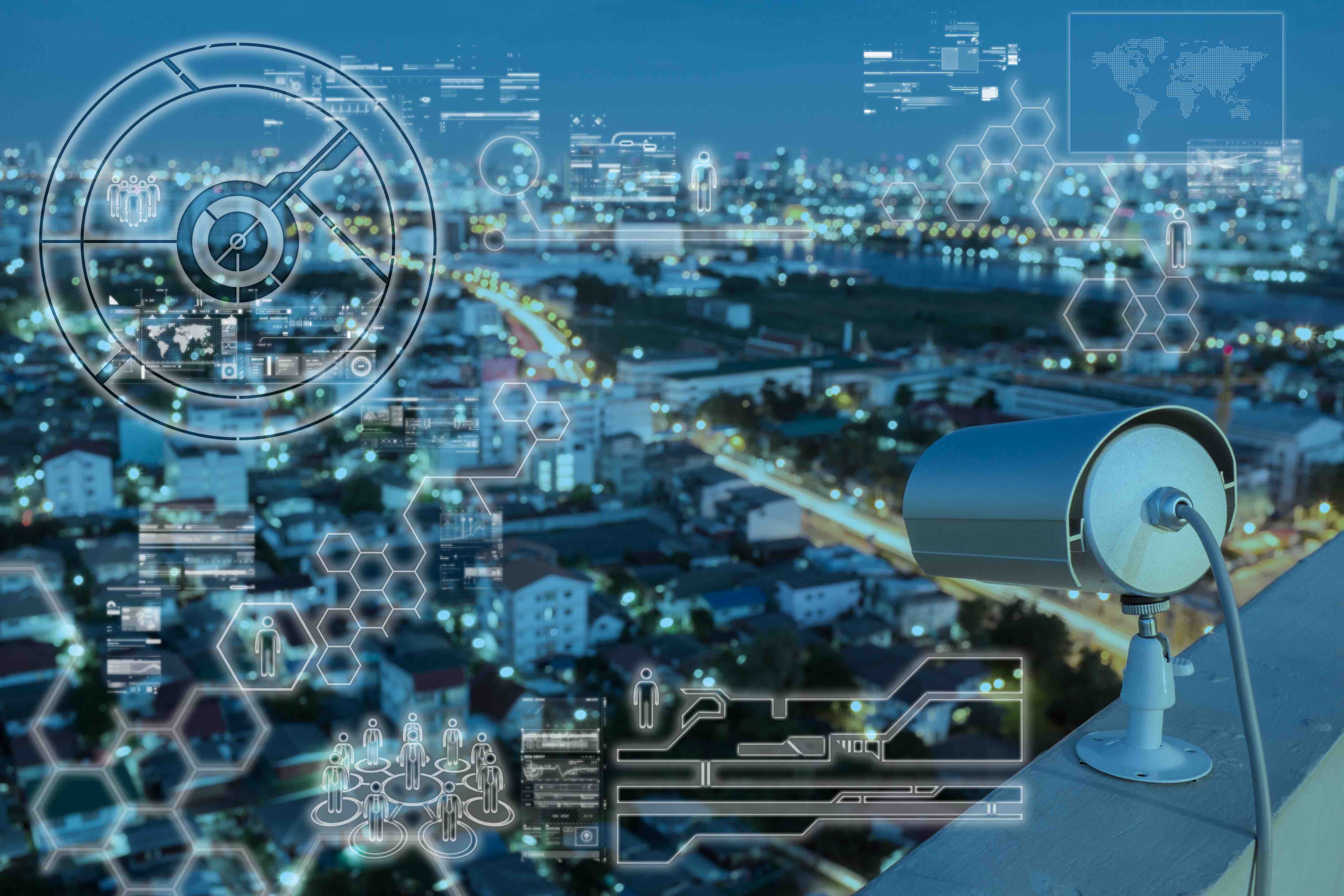Cctv Camera Technology On Screen Display CCTV camera or surveillance on screen display, technology security concept